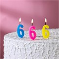 Свеча в торт на шпажке, цифра 6, РОЗОВАЯ, 4.5х2.5см abba3e97-6568-4d29-8b30-ef6b414a007c - фото 9492 Свеча в торт на шпажке, цифра 6, РОЗОВАЯ, 4.5х2.5см abba3e97-6568-4d29-8b30-ef6b414a007c - фото 9492