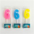 Свеча в торт на шпажке, цифра 6, РОЗОВАЯ, 4.5х2.5см abba3e97-6568-4d29-8b30-ef6b414a007c - фото 9493 Свеча в торт на шпажке, цифра 6, РОЗОВАЯ, 4.5х2.5см abba3e97-6568-4d29-8b30-ef6b414a007c - фото 9493
