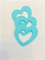 СЕРДЦЕ из шоколадной глазури ГОЛУБОЕ d=5см 77319 - фото 9802